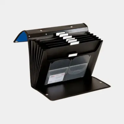 3-Way Flip File "Soft Touch Nylon"<br>blau