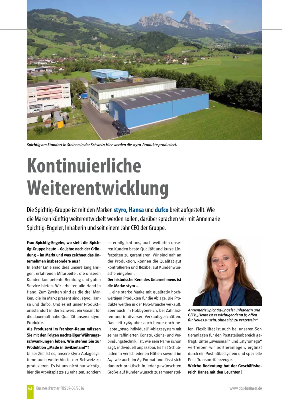 Artikel im PBS-Business-Deutschland Seite 1