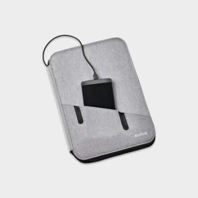 Hansa-Konferenzmappe-A4-Powerbank-grau-main-2-styro-ag