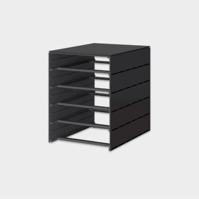 styroval-pro-Aufbewahrung-Schubladenbox-Gehäuse-leer-niedrig-10er-schwarz-main-1-styro-ag