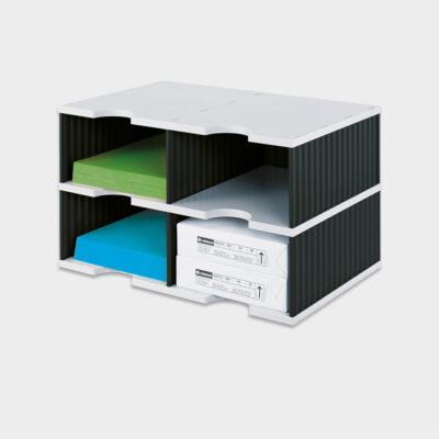 styrodoc-duo-Jumbo-Ablagesystem-weiss-schwarz-2er-main-1-styro-ag
