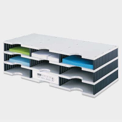 styrodoc-trio-Schubladenboxen-Ablagesystem-weiss-schwarz-3er-main-1-styro-ag