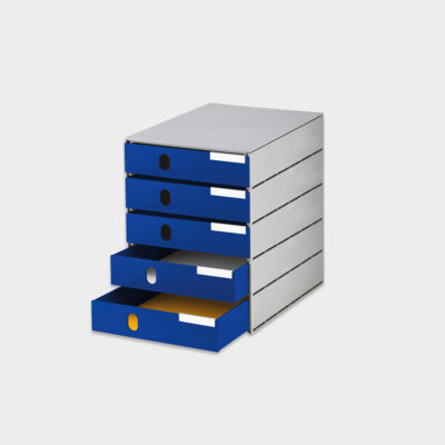 styroval-pro-Aufbewahrung-Schubladenbox-geschlossen-C4-5s-grau-blau-main-1-styro-ag